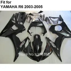 Injeciont Fairing for Yamaha fairings YZFR6 2003 2004 2005 black bodywork parts fairing kit YZF R6 03 04 05 BC43