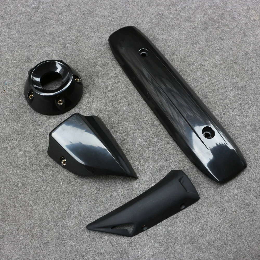 Abdeckungsset für Auspuffrohr, passend für YAMAHA TMAX530 2012 - 2016 TMAX 530 2013 2014 2015 12 13 14 15 16 – Detail 1