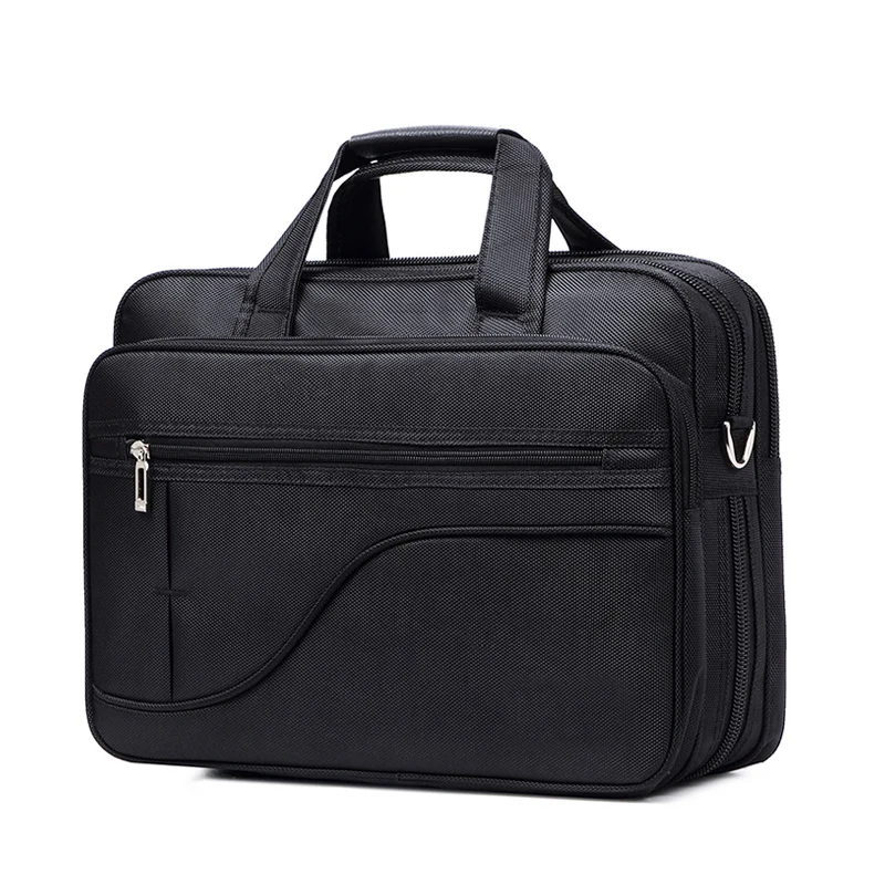 Oxford briefcase laptop bag cross section men handbag canvas travel casual bags office computer bag business waterproof shoulder