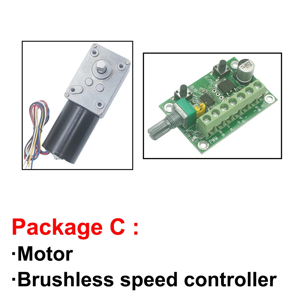 Imagem -04 - Worm Bonde sem Escova Alto da C.c. do Torque 70kg Alinhou o Motor 12v 24v 8470rpm com Auto Que Trava o Regulamento Invertido da Velocidade de Pwm o