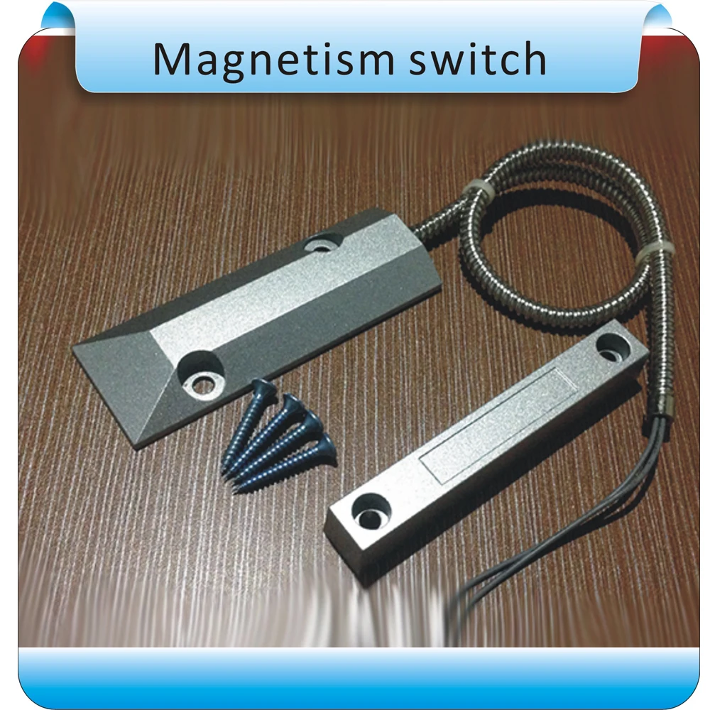 10pcs aluminum Wired Door &Window Sensor Magnetic Switch Home access control System