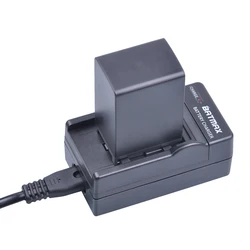 1Pcs 2900mAh BP-828 BP 828 Battery + Battery Charger Kits for Canon VIXIA HF G30, G40, XA20, and XA25 Camcorders Batteries