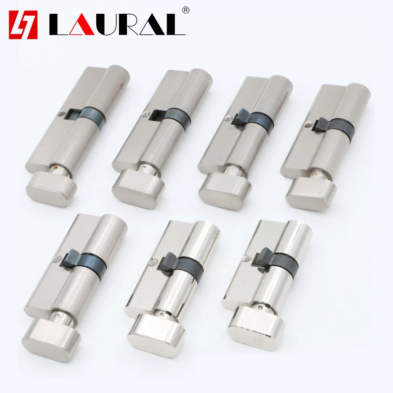 DIY Door cylinder 50 55 60 65 70 75 80 85 90 100 Security Copper Lock Cylinder Interior Bedroom Living Handle Brass Key