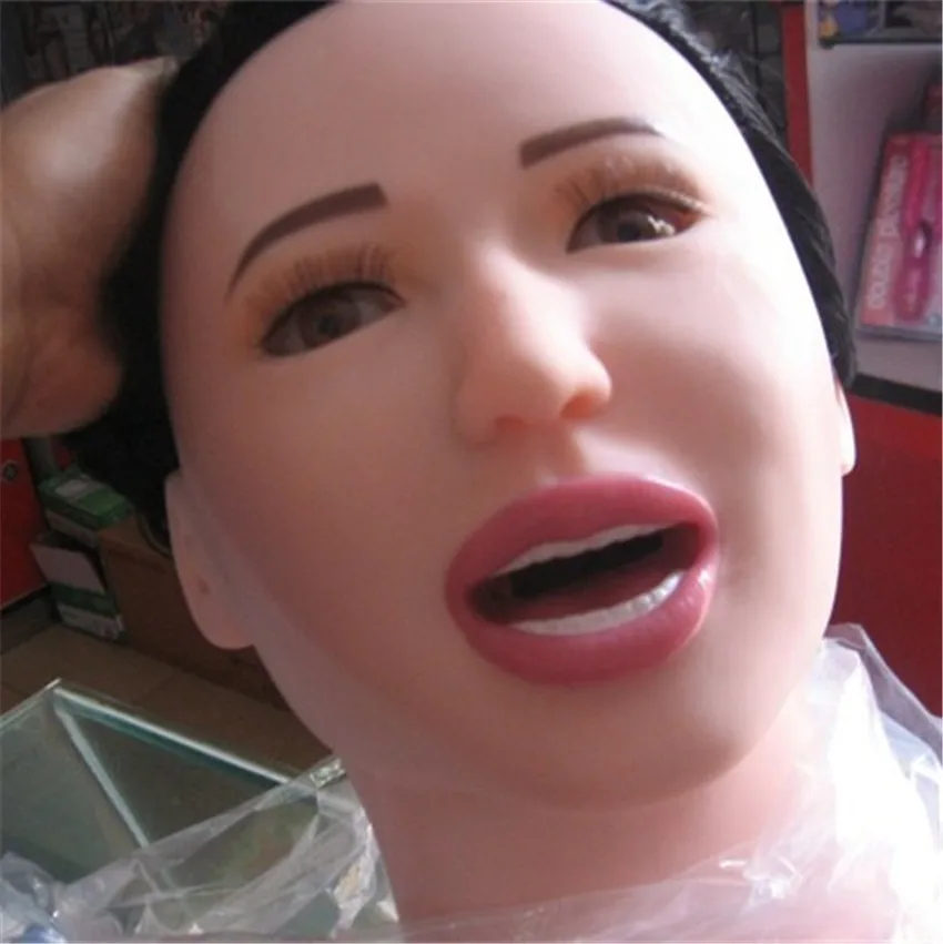 Newest! With Teeth Electric Oral Sex Suck Inflatable Sex Doll One-piece Vagina and Anal Love Doll Male Masturbator Adult Sex Toy