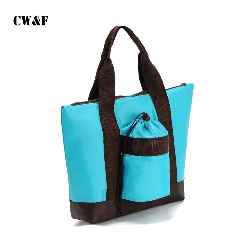 

Portable Lunch Bag With Cup Pocket Cooler Bag Refrigerator Bolsa Termica