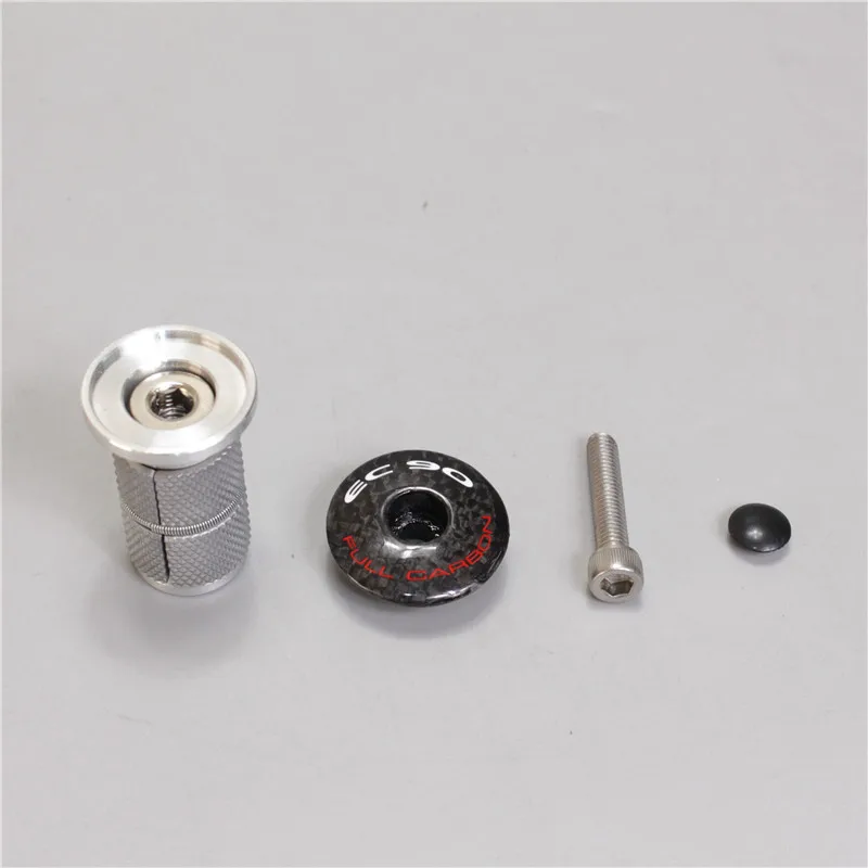 Bicycle Headphone Locking Device, Size Adjustment, Top Carbon Cover, Surfing Bike Hanging Nut with Cover, 57g, New