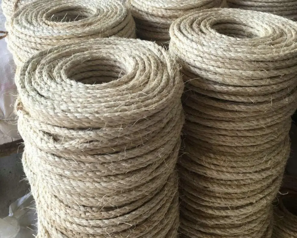 3M 5M Natural Sisal Rope Durable DIY Making Desk Chair Legs Cat Scratching Post Toy Cat tree Binding Material For Sharpen Claw