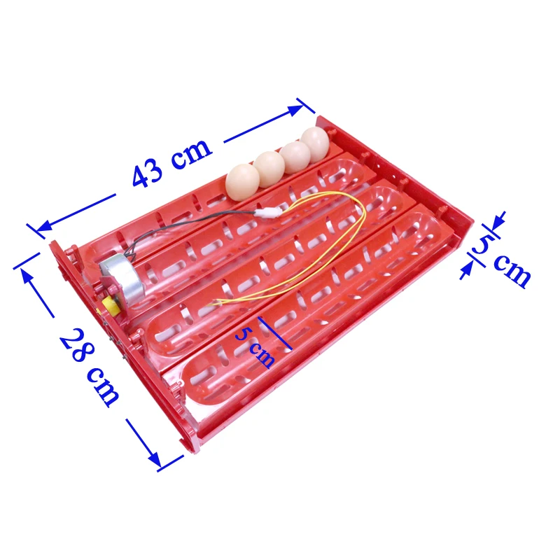 New 32-40 Eggs Incubator Incubator Accessories Turn The Eggs Tray Duck Goose Poultry Birds Motor Of 110V Or 220V Free Shipping