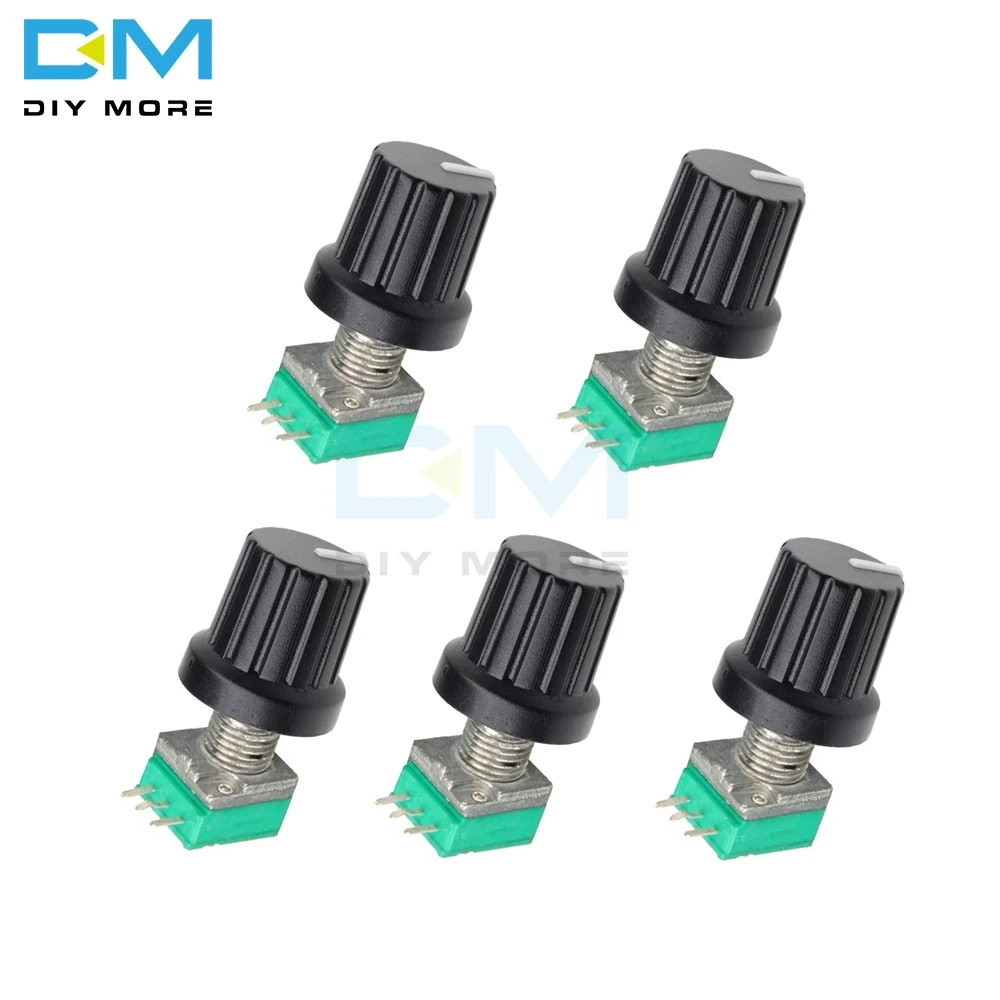 5PCS 6Mm 3 Pin Knur… - image