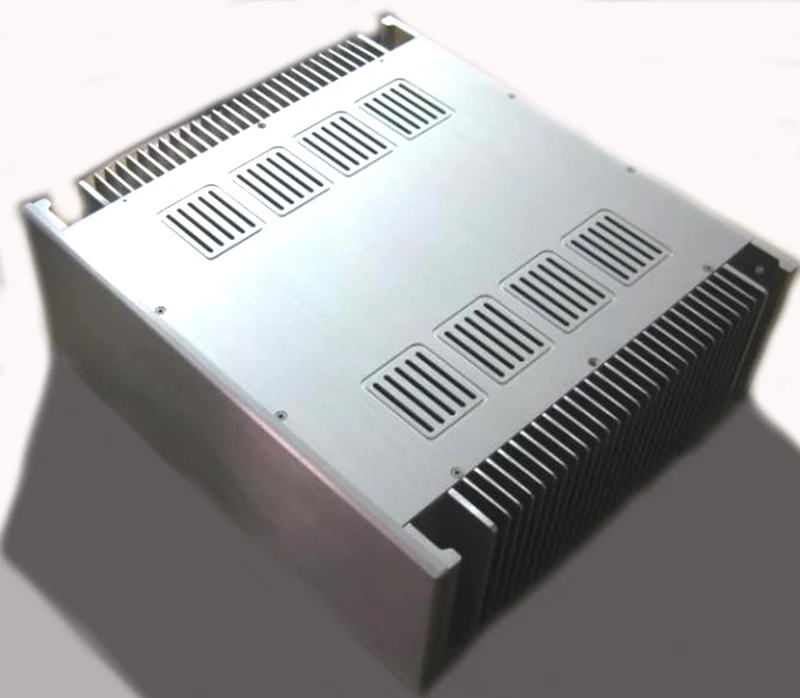 4315 полностью алюминиевый корпус усилителя мощности, размер шасси/коробки 432*150*370 мм