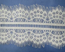 10.5cm*3yards/pcs non-elastic eyelash lace trim , XERY0112G