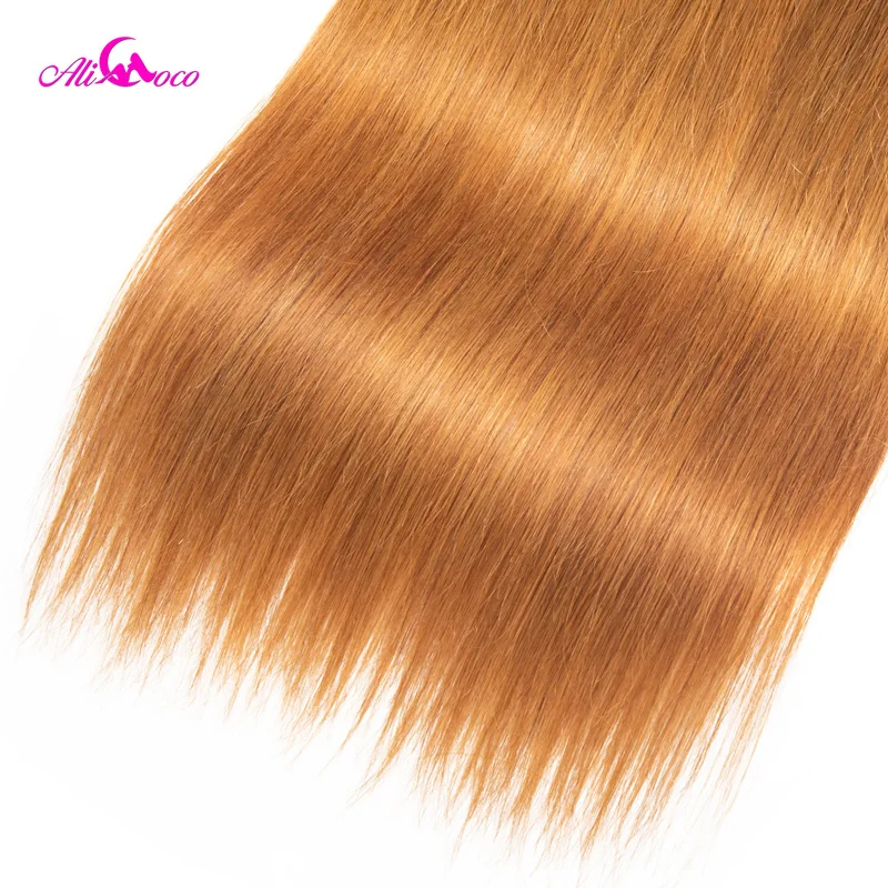Ali Coco Brazilian Straight Hair Bundles Color 1B/30 Human Hair Weaving 1/3/4 Bundles 8-28 Inch Remy Hair Bundles Deals
