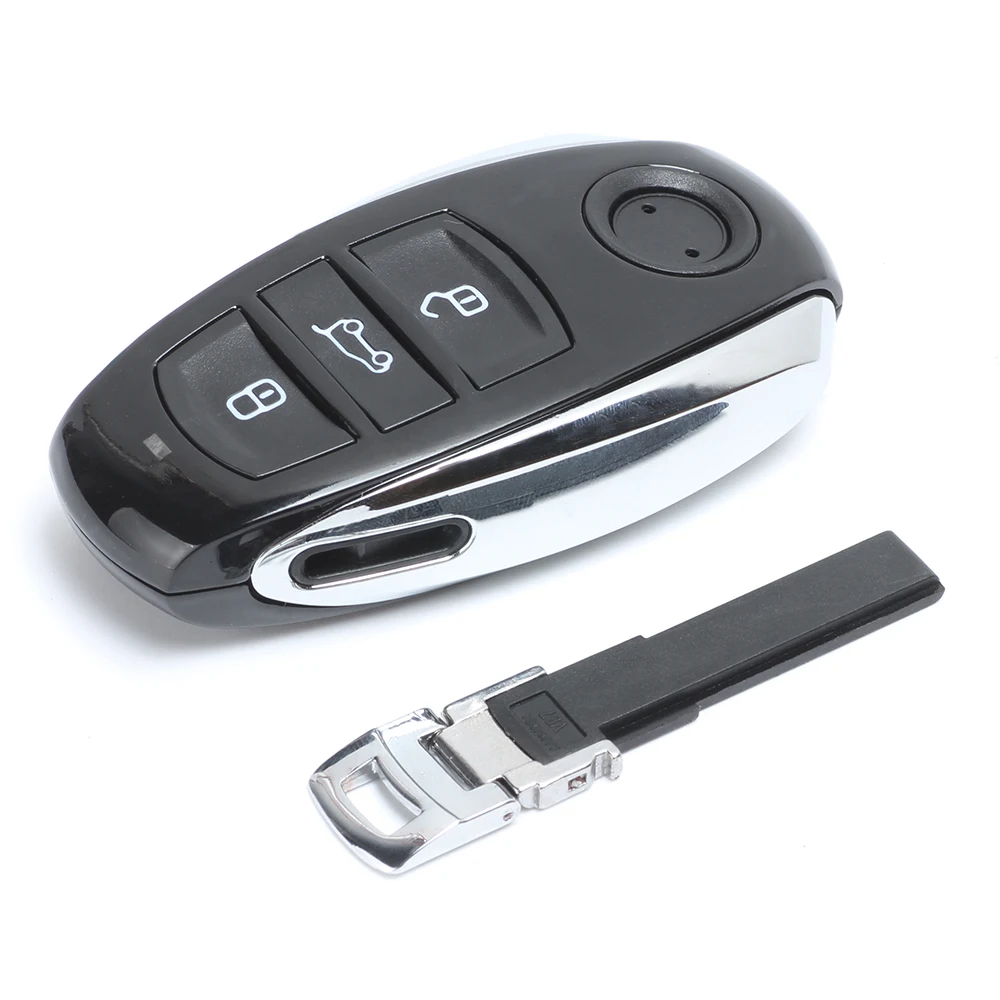 KEYECU 315/433/868MHz Smart Remote Key 3/4 Button Fob for Volkswagen Touareg 2011 2012 2013 2014 With Small key FCCID: IYZVWTOUA