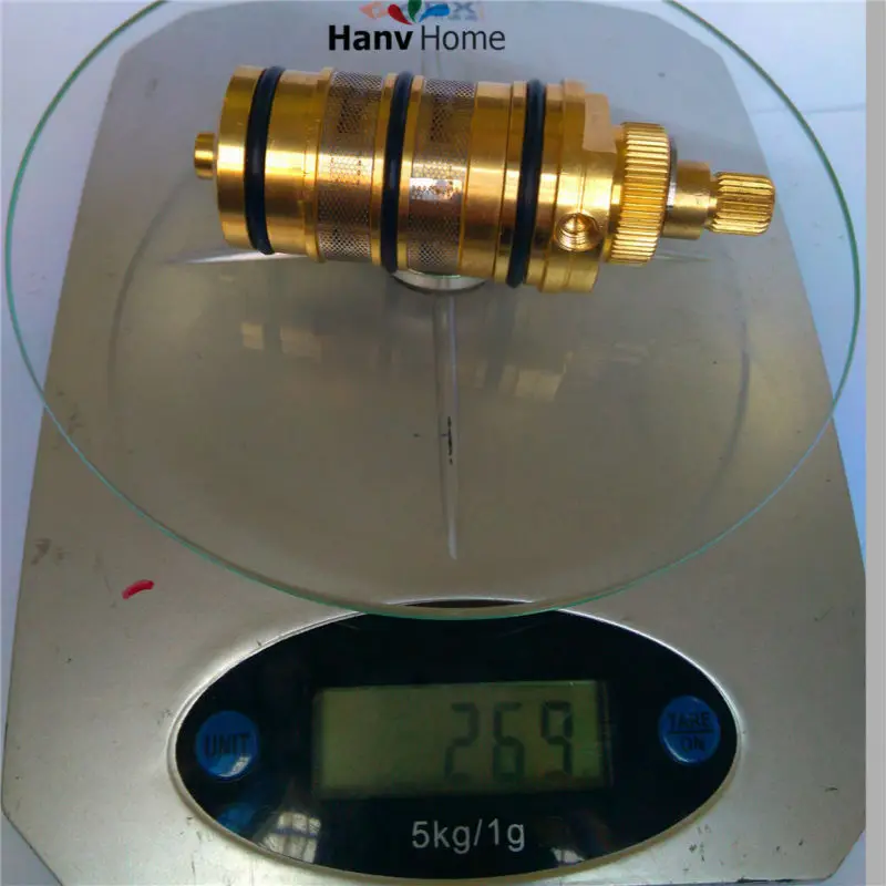 AODEYI Valvola Termostatica Spool Cartuccia Rubinetto di Rame Vasca Da Bagno Rubinetto Miscelatore Doccia Valvola Miscelatrice Regolare La