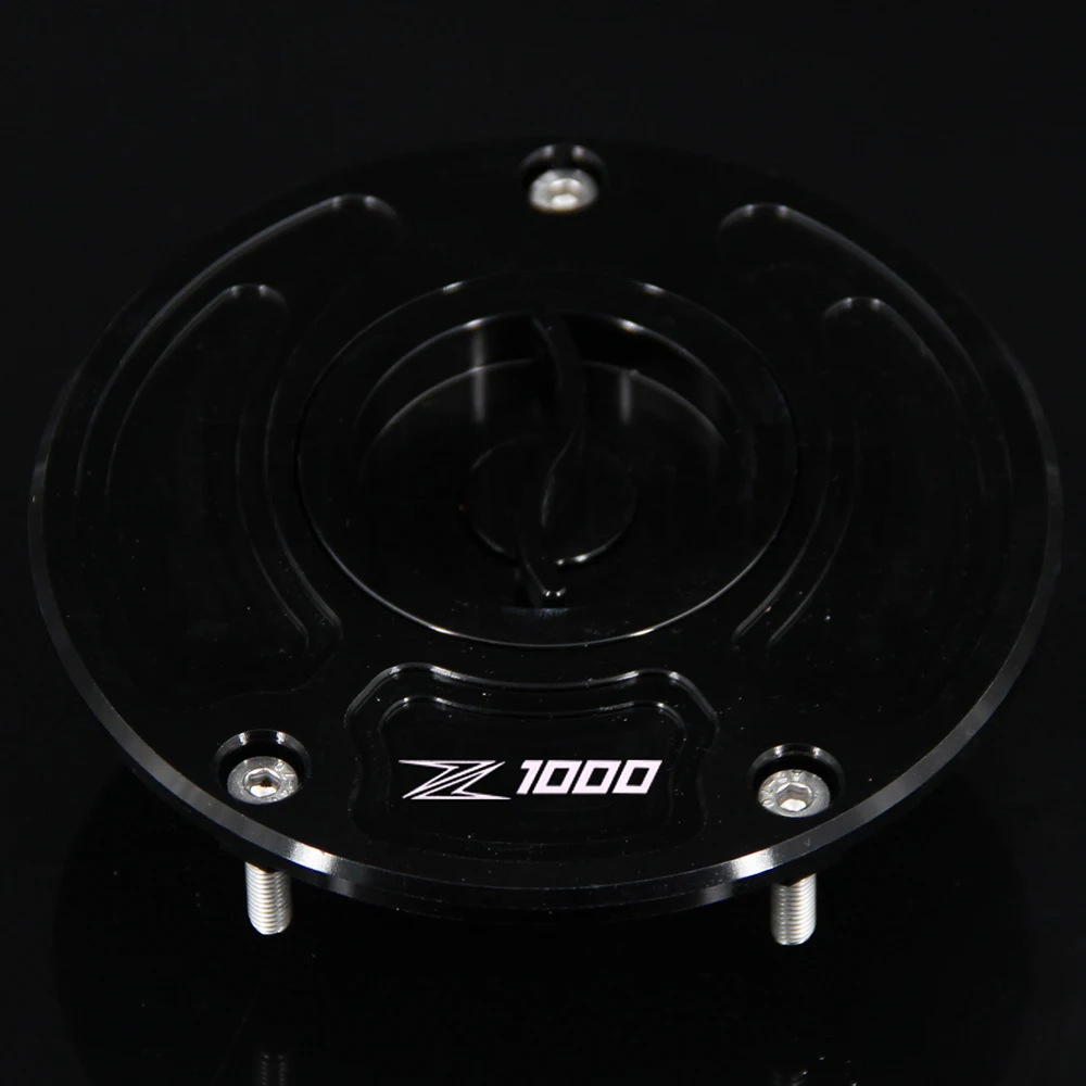 CNC Aluminum Keyless Motorcycle Accessories Fuel Gas Tank Cap Cover For Kawasaki Z1000 Z 1000  2003-2006 2004 2005
