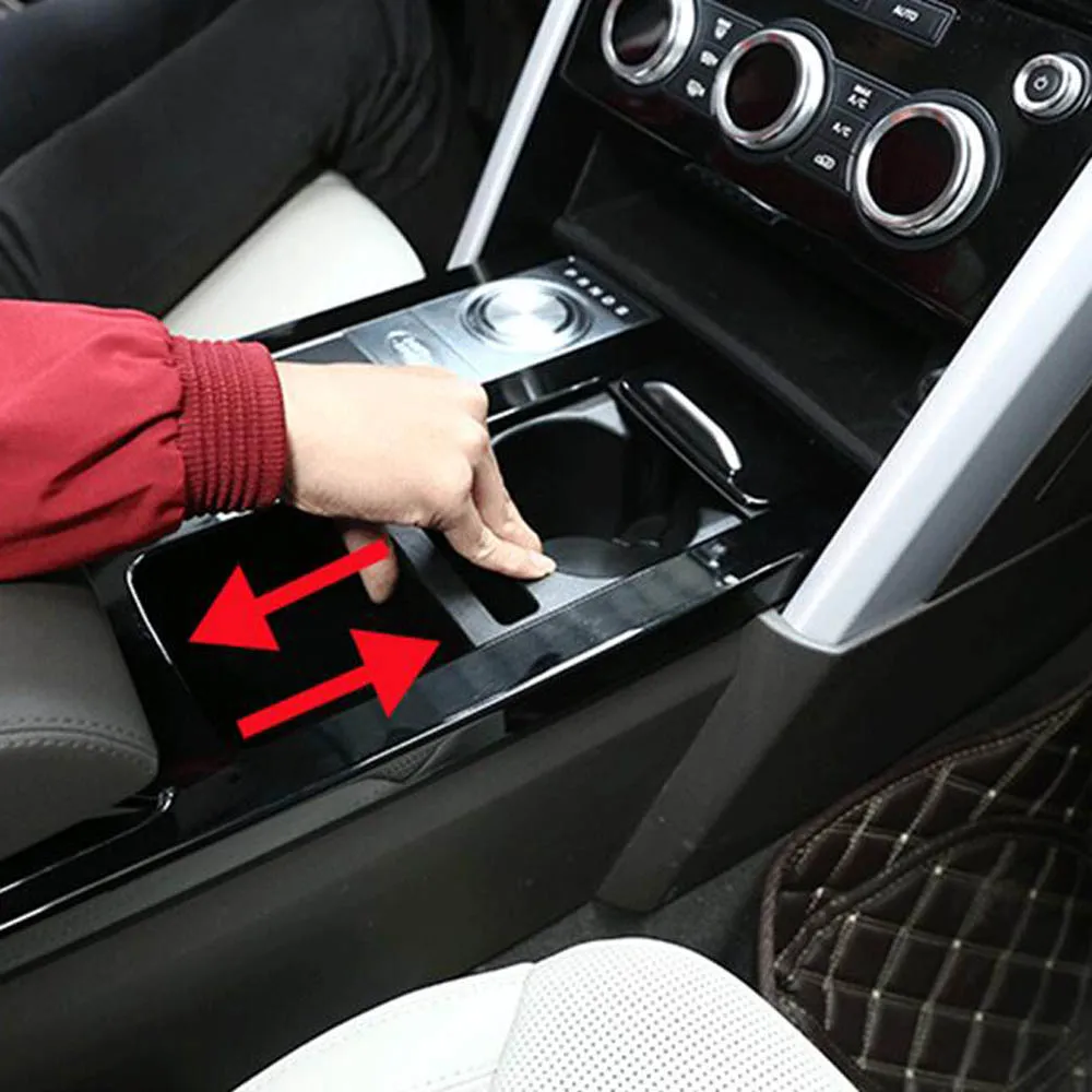

Center Console Slide Storage Box Cup Holder Stowing Tidying For Discovery 5 LR5 S SE Interior Accessories