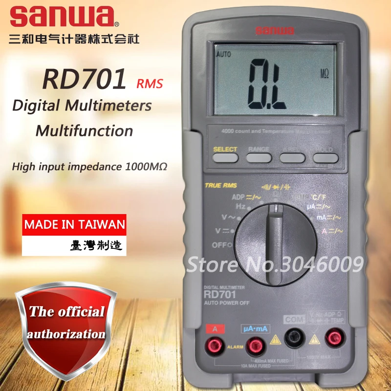 Japan sanwa RD700/RD701 Multifunction Digital Multimeter; High Input Impedance 1000MΩ/Temperature Measurement