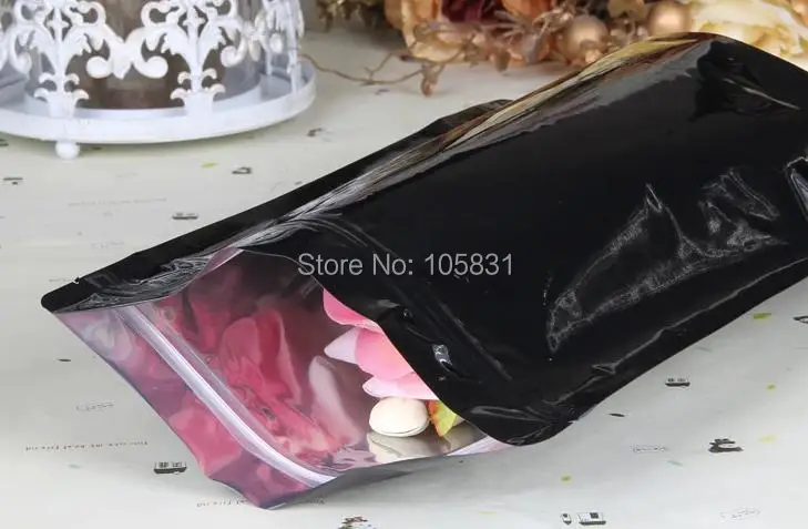 20*30cm black colorful aluminium foil bags self-adhesive seal bag for food gift packaging bag pouch