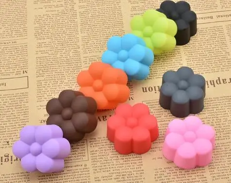 Mini 5cm Silicone Cupcake liner Flower Soft Cake Chocolate Cake Muffin Liners Baking Cup Mold jk25