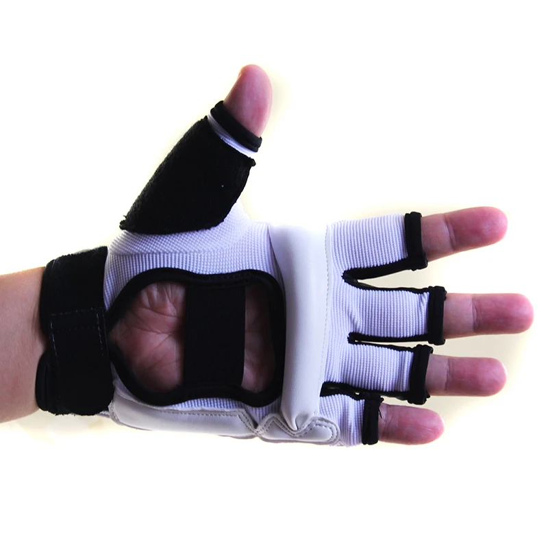 Gants de boxe demi-doigts adultes boxe combat enfants sac de sable entraînement MMA Sanda karaté Muay Thai Fitness Taekwondo protecteur