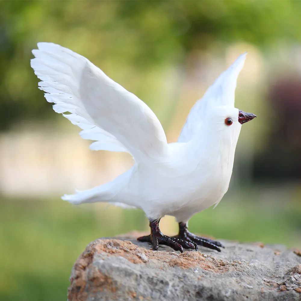 ZILIN Vivid White Dove/ Artificial Pigeon Teaching Props  22*30*18 cm