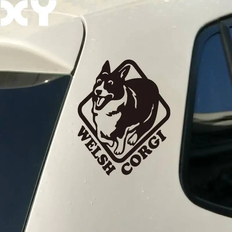 Waterproof Reflective Type car stickers  motorcycle Stickers Decals Welsh Corgi Bumper Stickers For Car Accessories Car styling