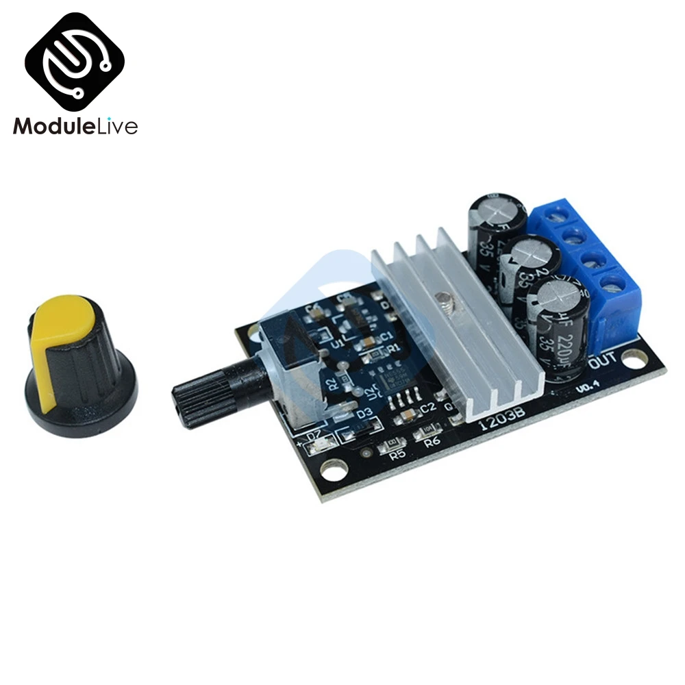 DC 6V 12V 24V 28V DC 3A 80W PWM Motor Speed Controller Modul Regler Einstellbar variable Speed Control Potentiometer Schalter