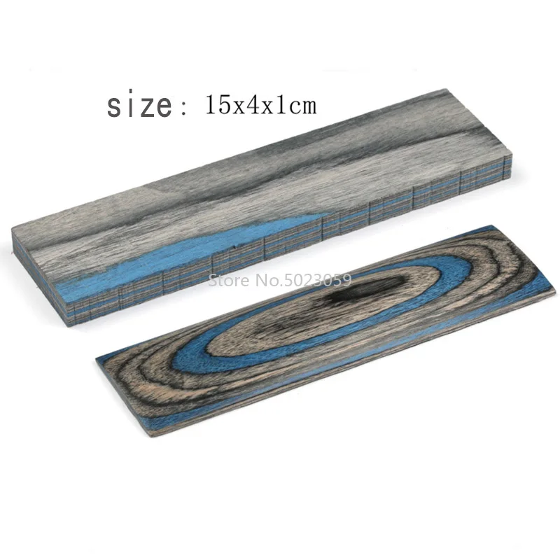 Manijas de cuchillo DIY de 4 colores, material para hacer espacios en blanco de madera, piezas de mango de madera de Color, empuñaduras, materiales artesanales DIY para el hogar, 12x4x1mm, 1 ud.