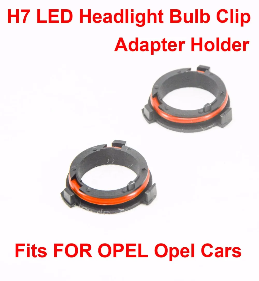 2PCS H7 LED Headlight Kit Bulb Lamp Light Clip Holder Adapter Base Retainer Container Socket Qualified Works Fits For OPEL Opel