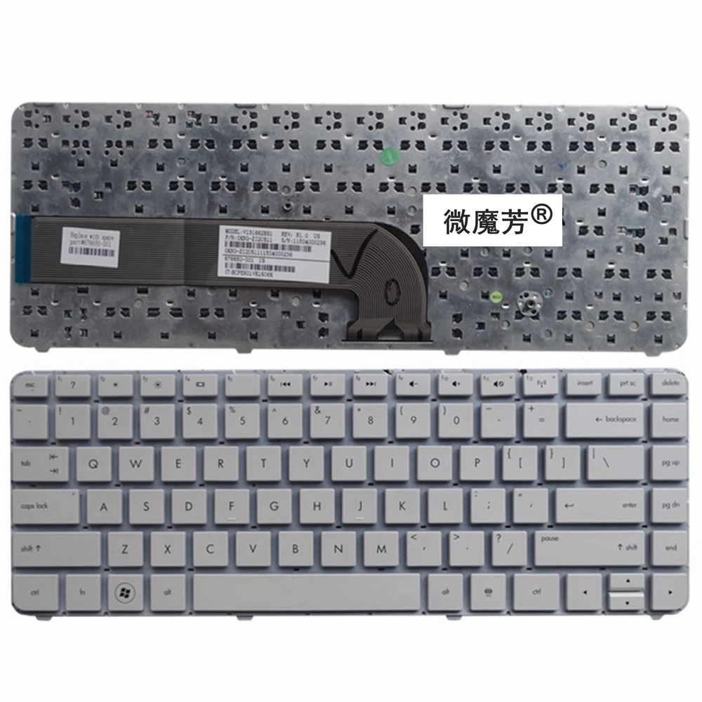 US White New English Replace laptop keyboard FOR HP DV4-5000 5302TX 5215 5213 5102 5317 5316TX 5314TX