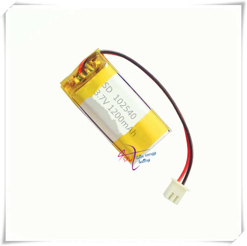 li-po XHR-2P 2.54 3.7V 1200mAh lithium polymer battery 502540*2 102540 electronic dog story machine recorder