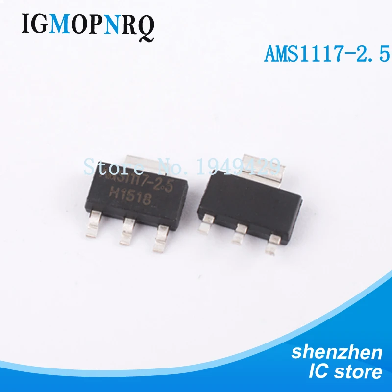 100PCS/Lot AMS1117-2.5 LD1117 LM1117 2.5V 1A AMS1117 SOT-223 Voltage Regulator  New Wholesale Electronic