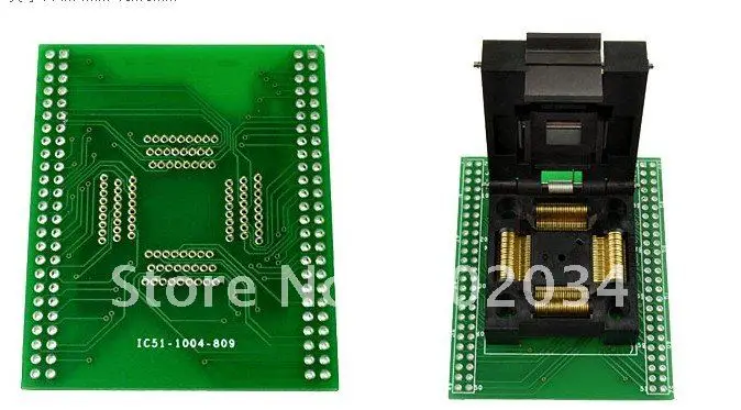 

100% NEW IC51-1004 QFP100 IC Test Socket Connector / Programmer Adapter / Burn-in Socket Connector (IC51-1004-809)