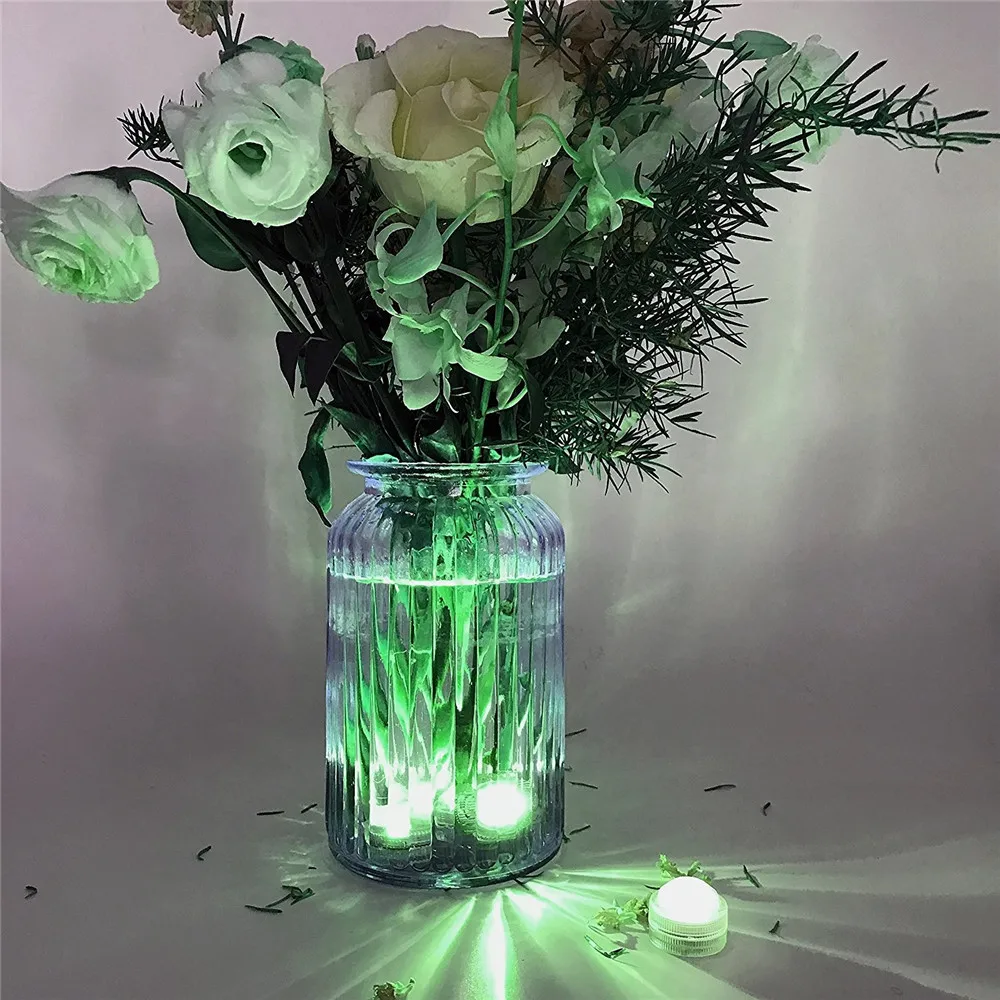 White, Warm White, RGB Color Changing Remote Controlled Waterproof Underwater Electronic Candle Lamp LED Submersible Tea Light