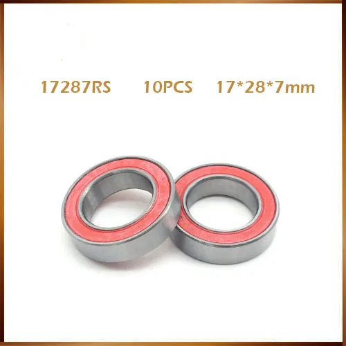 

Free shipping 10pcs/lot 17287-2RS MR17287 17287 17287RS GCR15 ball bearing 17x28x7mm bike wheels bottom bracket repair bearing