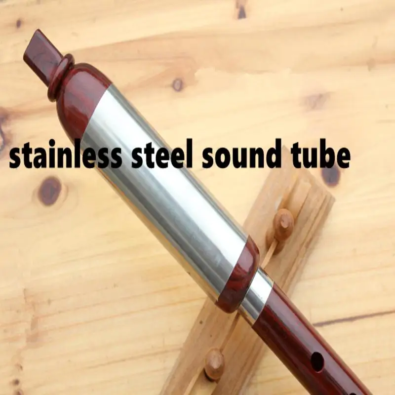 Imitate Rosewood ABS Resin Bawu Flute Chinese Vertical Flute Key of F&G Handmade Folk Music Instrument China Dizi