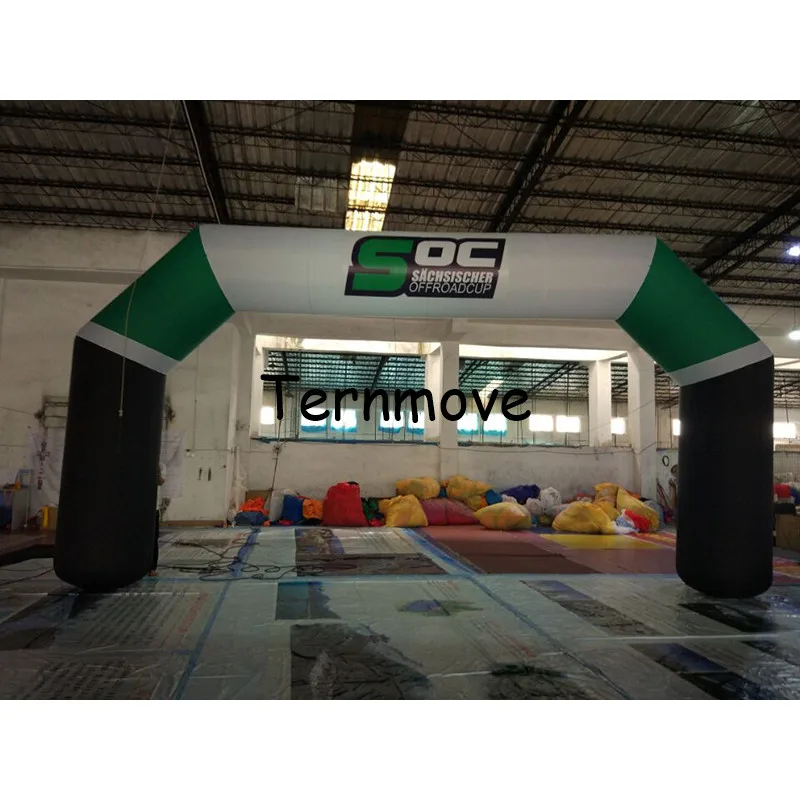 Arco de entrada inflable para juegos de carreras, puerta gigante para eventos grandes al aire libre, línea fina