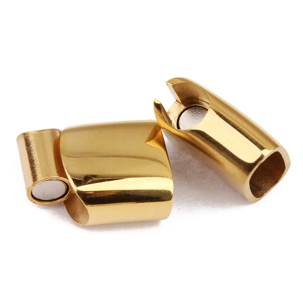 1pc Edelstahl Magnet verschlüsse Anschluss Leders chnur Magnet Spitze Schnalle Armband End kappen Armbänder Ergebnisse Schmuck – Detail 12