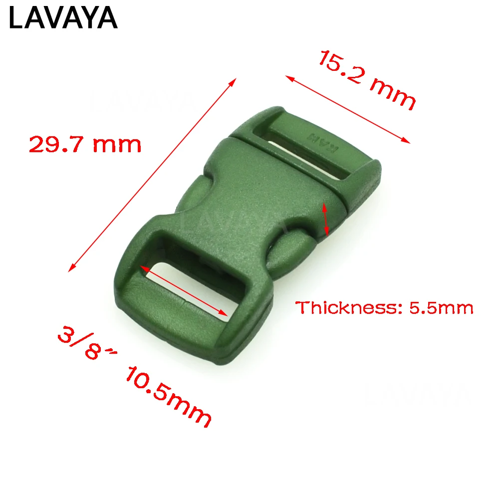 13 sztuk/paczka 3/8 "(10mm) kolorowe wyprofilowane boczne mini klamry klamra paska do bransoletki Paracord — zdjęcie 4