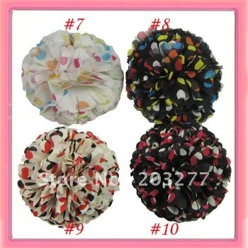 Free shipping!12pcs/lot 4inch  New   fabric flowers  10 colors for your choice