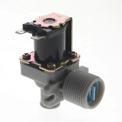 

1pc 3/4"BSPP Plastic Solenoid Valve 220VAC NC High&Low-Temp washer wash machine