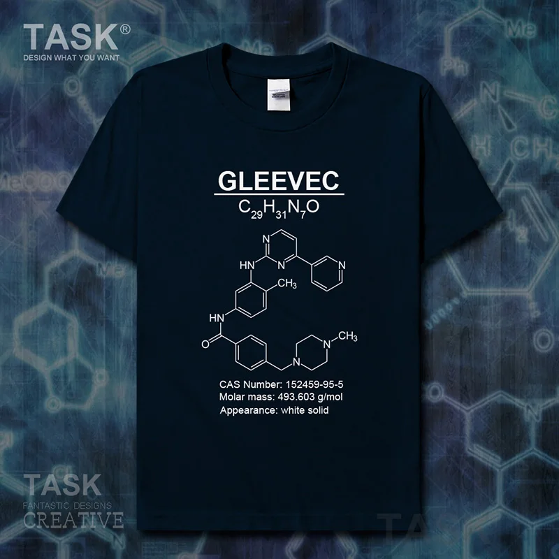 Gleevec Molecular Formula Chemistry Subject mens clothes Short sleeve t-shirt new Tops t shirt sweatshirt casual jerseys 01