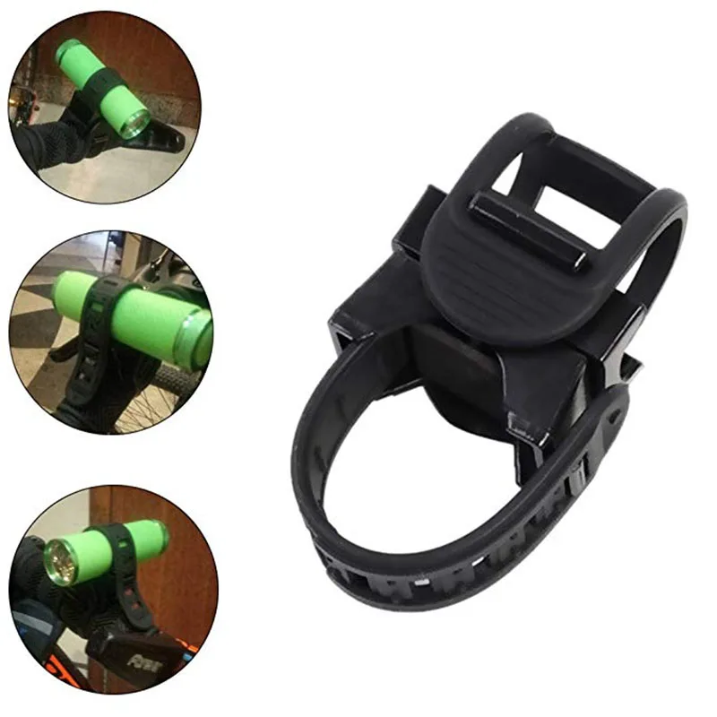 Cycling Bike Bicycle Light Lamp Stand Holder 360 Rotation Grip LED Flashlight Torch Clamp Clip Mount