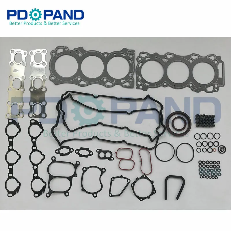 Whole Set VQ40 VQ40DE Engine Full Gasket Kit 10101EA225 For Nissan PATHFINDER (R51)4.0 4WD HARDBODY (D22)4.0L 4x4 3954cc