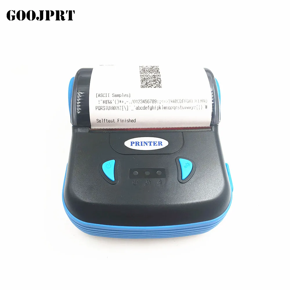 80mm Portable Bluetooth Thermal Printer POS Printer Support Android or iOS For Supermarket