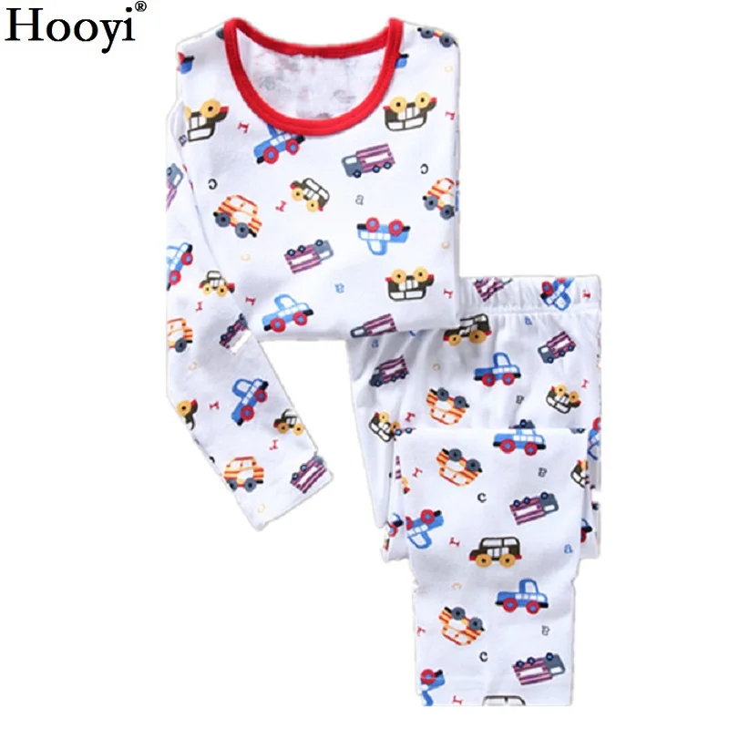 Truck Baby Boys Pajamas Suits Kids Pijamas Long Sleeve Children Sport Suits Infant pyjama Clothing Set 2 3 4 5 6 7 years PJS