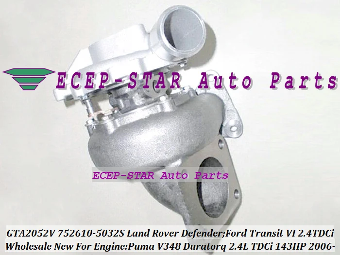 

ГТА2052В 752610 -0009 752610 -0010 YC1Q6K682BF 6C1Q6K682EM 752610 Турбо для Land Rover Defender Transit VI для Puma Duratorq 2.4L