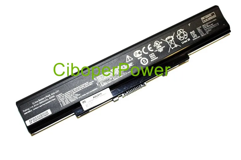 Battery for A42-U31 A32-U31 Battery For U31 U41 P41 P31 Series Laptop 14.4V 5200mAh