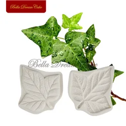 2Pcs/set Grape Leaf Veiner Silicone Mold  DIY 3D Soap GumPaste Mold Fondant Sugarcraft Mould Set Cake Decorating Tool Bakeware