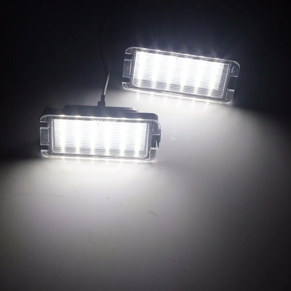 ANGRONG 2x LED-Kennzeichenbeleuchtung ohne Fehler für SEAT Altea Cordoba Ibiza Leon Toledo (CA236)